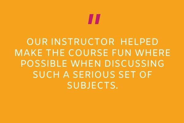 Online mental health first aid training